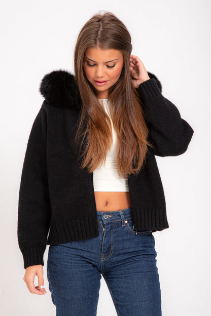 Suus™ | Fur Jacket - Zwart