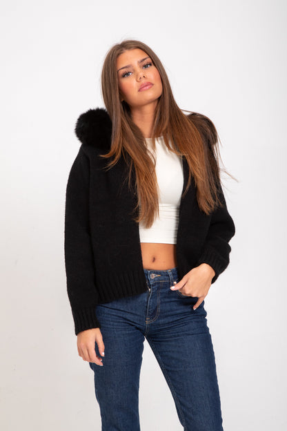 Suus™ | Fur Jacket - Zwart