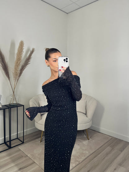 Mila™ | Sparkle Maxi Dress